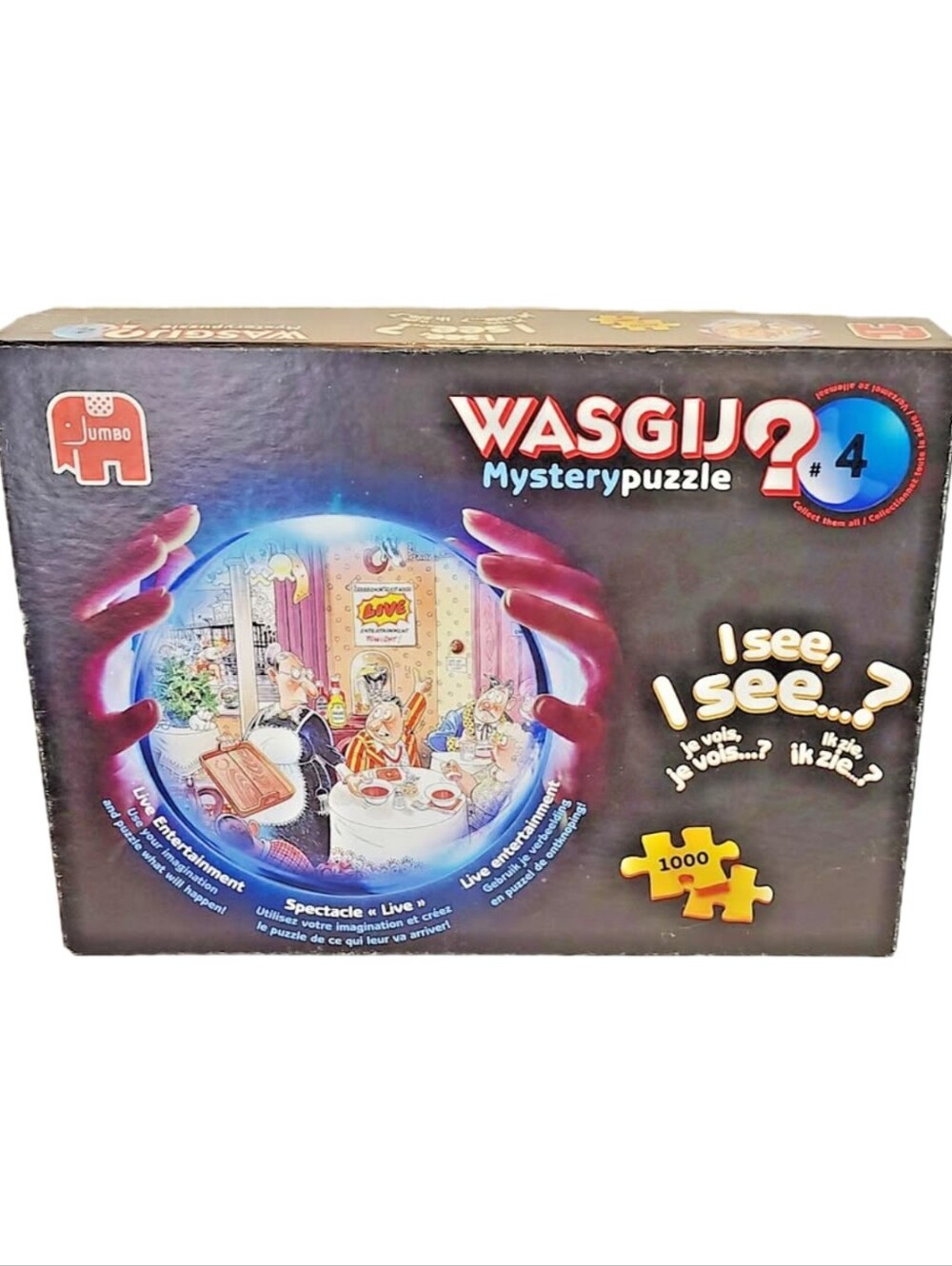 WASGIJ? #4 Mystery Puzzle Live Entertainment I See 1000 Pc Jigsaw Puzzle complet